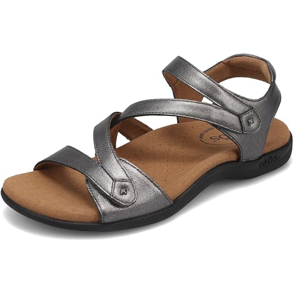 Amazon.com | Taos Footwear Women's MVP Black Suede Sandal 6 (M) US